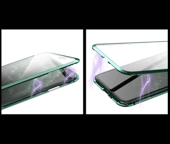 Θήκη 360° Magnetic DUAL Glass BOTYE Κόκκινη/Μαύρη - iPhone 11 PRO
