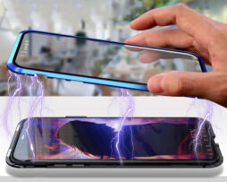 Θήκη 360° Magnetic DUAL Glass BOTYE Μπλε/Μαύρη - iPhone 11 PRO