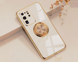Θήκη Retro Elegance Rose/Gold + Holder Metallic Ring - Samsung Galaxy S20 PLUS