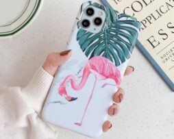 Θήκη White Flamingo Spring Print + ΔΩΡΟ Tempered Glass – iPhone 11