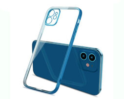 "Look 12" Electroplate Θήκη Blue + 9H Tempered Glass - iPhone 11