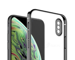 "Look 12" Electroplate Θήκη Μαύρη + 9H Tempered Glass - iPhone X/XS