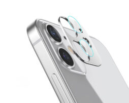 Metal Camera Lens Tempered Glass 9H Silver - iPhone 12