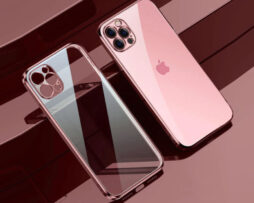 "Look 13" Electroplate Θήκη Rose + 9H Tempered Glass - iPhone 13