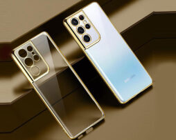 "Look 21" Electroplate Θήκη Χρυσή + 9H Tempered Glass - Samsung Galaxy S21 ULTRA